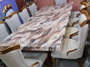 Marble Top Dining Table by 10 Seaters