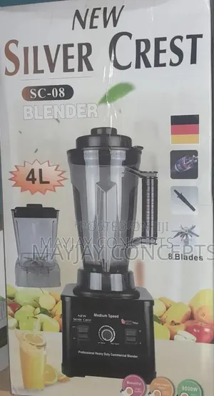 Silver Crest 4L Heavy-Duty Blender and Grinder-9000watts