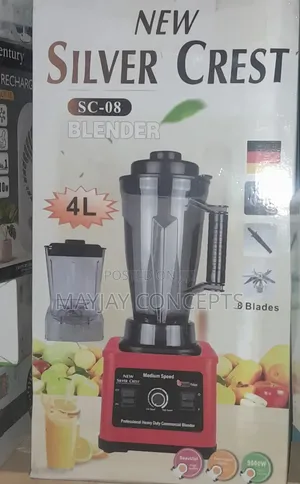 Silver Crest 4L Heavy-Duty Blender and Grinder-9000watts