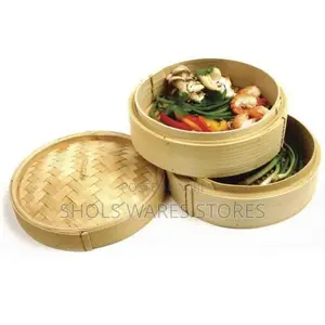Bamboo Steamer Basket With Cover