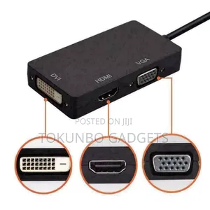 Thunderbolt Mini Display Port Dp to Hdmi Dvi Vga Adapter