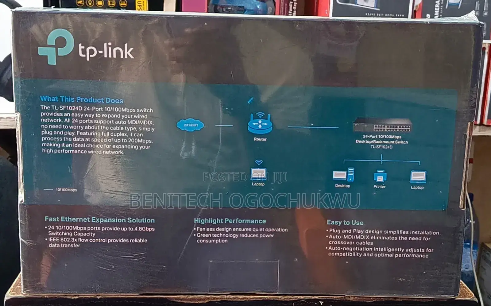 Tp-Link 24-Port 10/100mbps Desktop/Rack Mount Switch