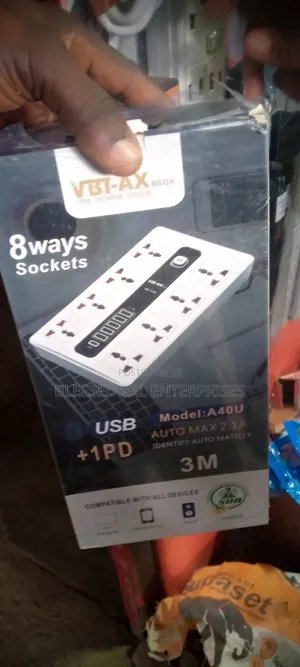 EXTSION Vbt-ax 8ways Sockets With USB