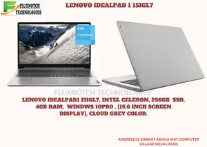New Laptop Lenovo IdeaPad 1 4GB Intel Celeron SSD 256GB