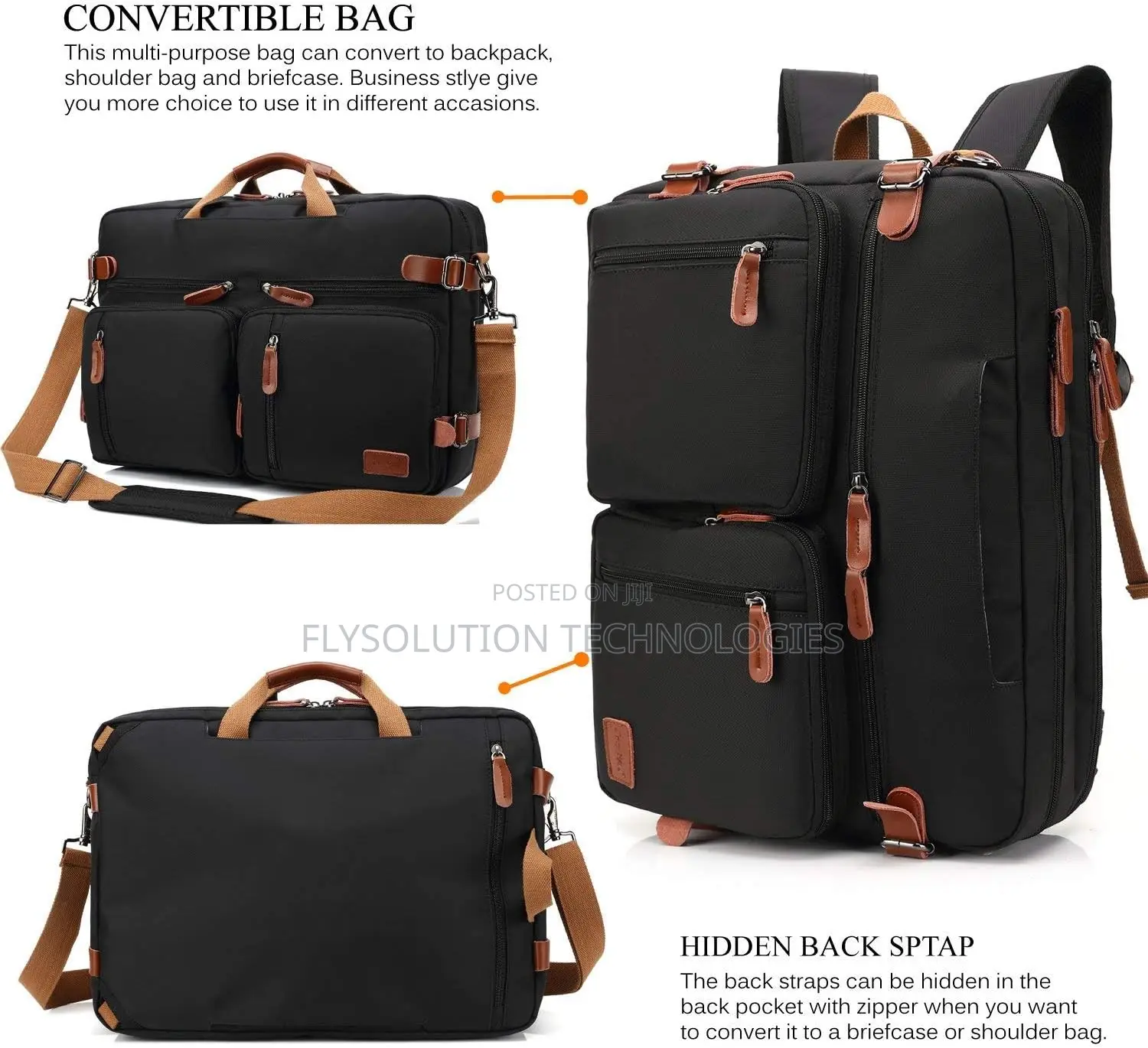 Coolbell Convertible Backpack/ Laptop Bag 17.3inches