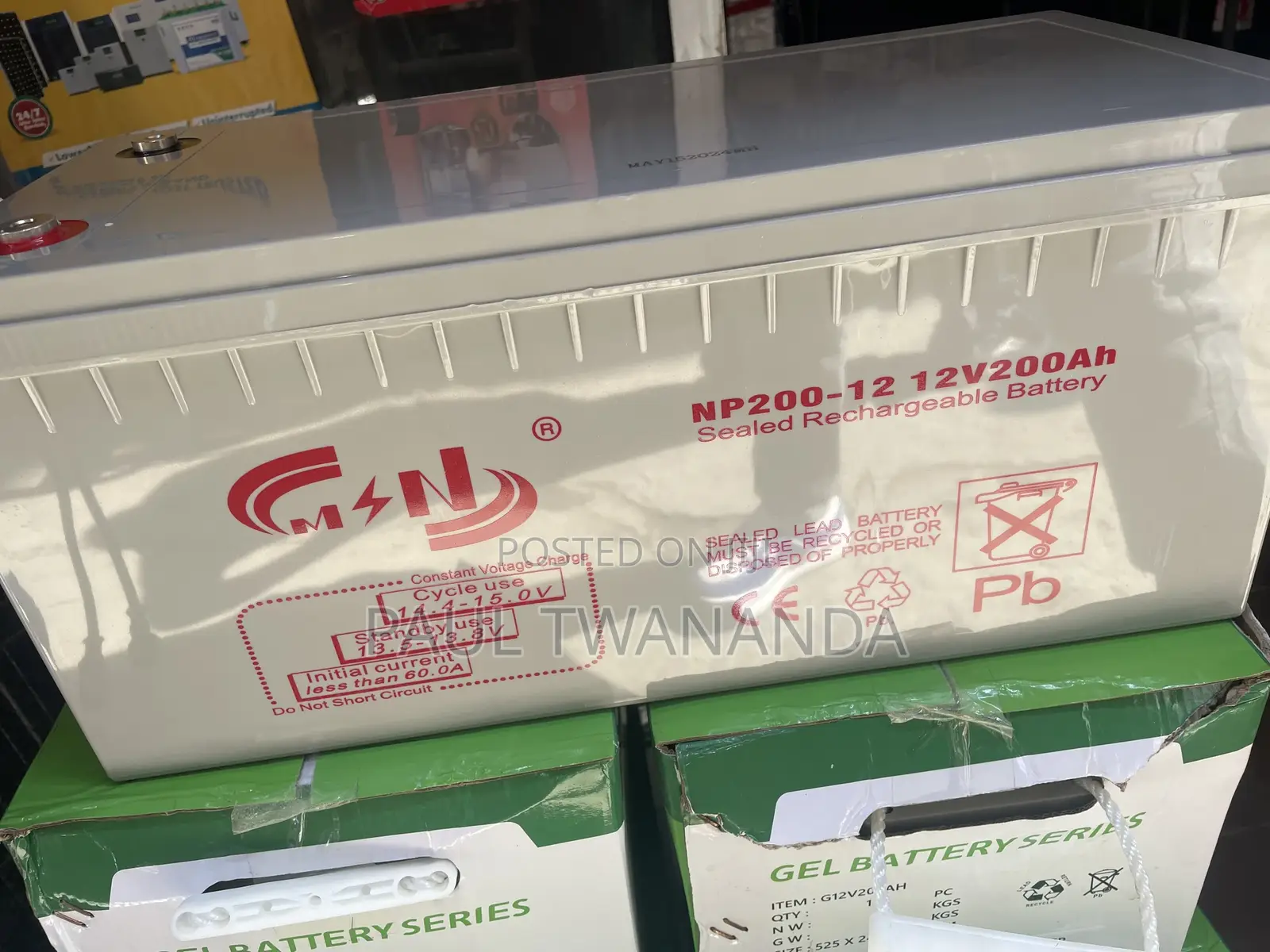 MSN 200A Gel Battery