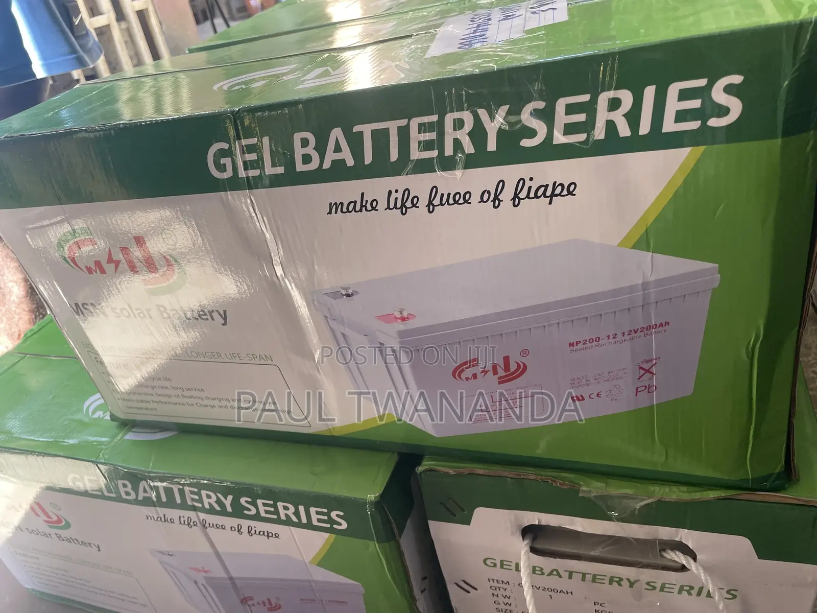 MSN 200A Gel Battery