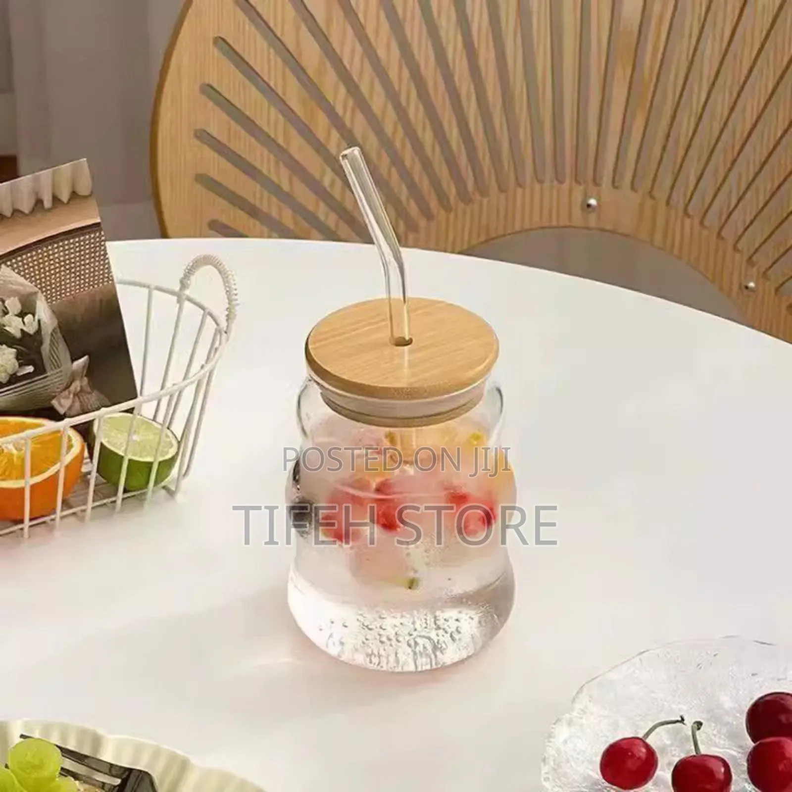 Wavy Glass Bottle