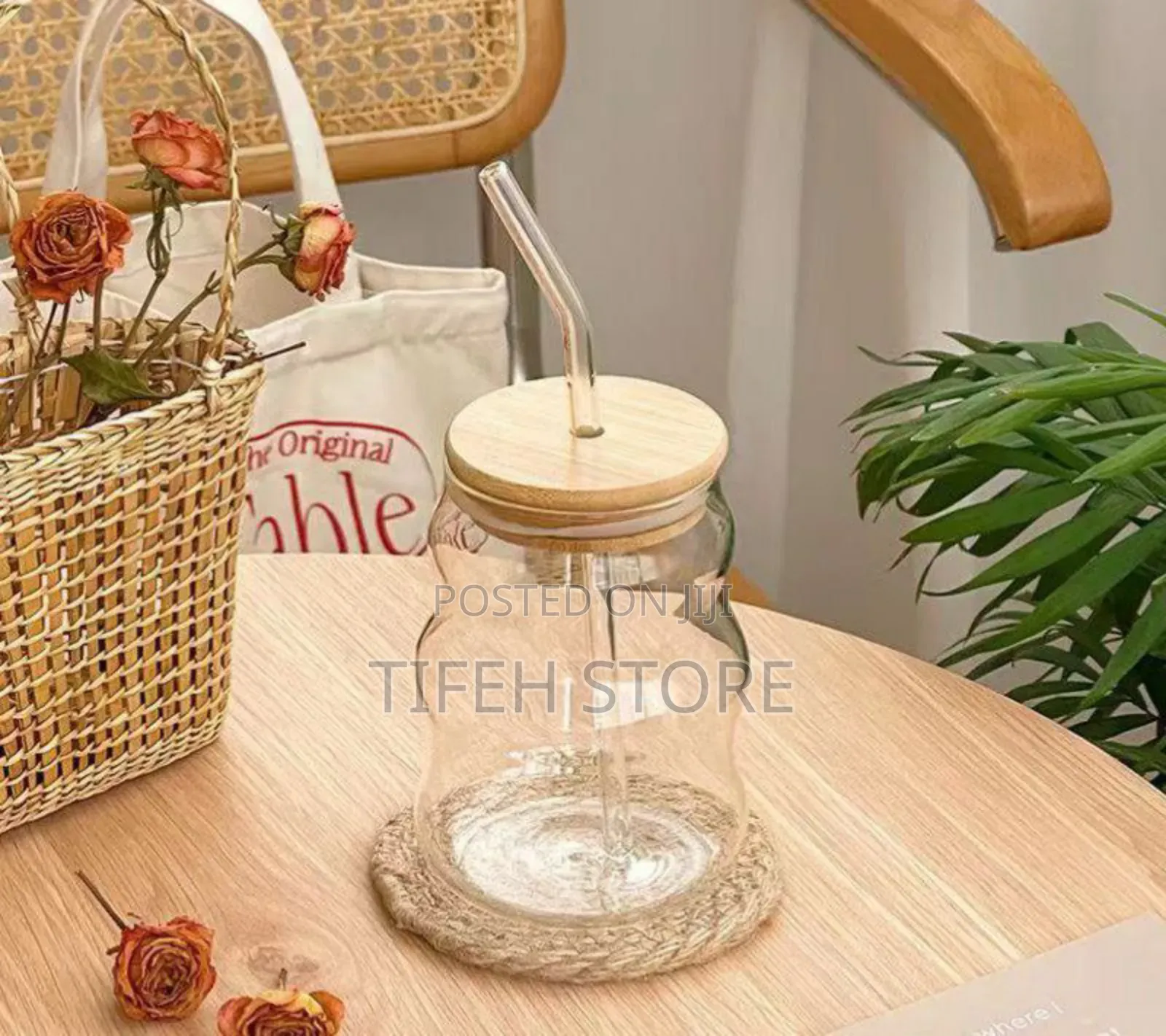 Wavy Glass Bottle