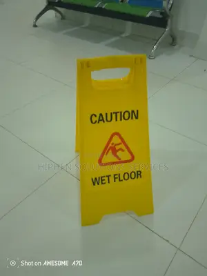 Portable Wearing Caution Wet Floor Sign