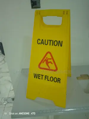 Caution Wet Floor Double Sided Fold Out - Commercial Safety