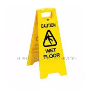 Plastic Folding Safety Sign Caution Wet