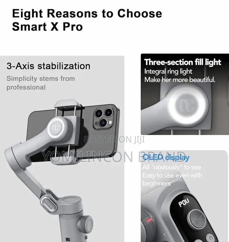 Smart X Pro Smartphone Gimbal Stabilizer