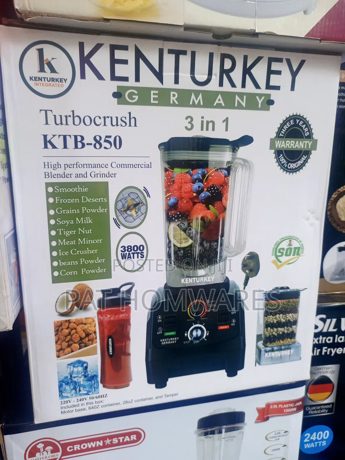 Commercial Blender 3 In One