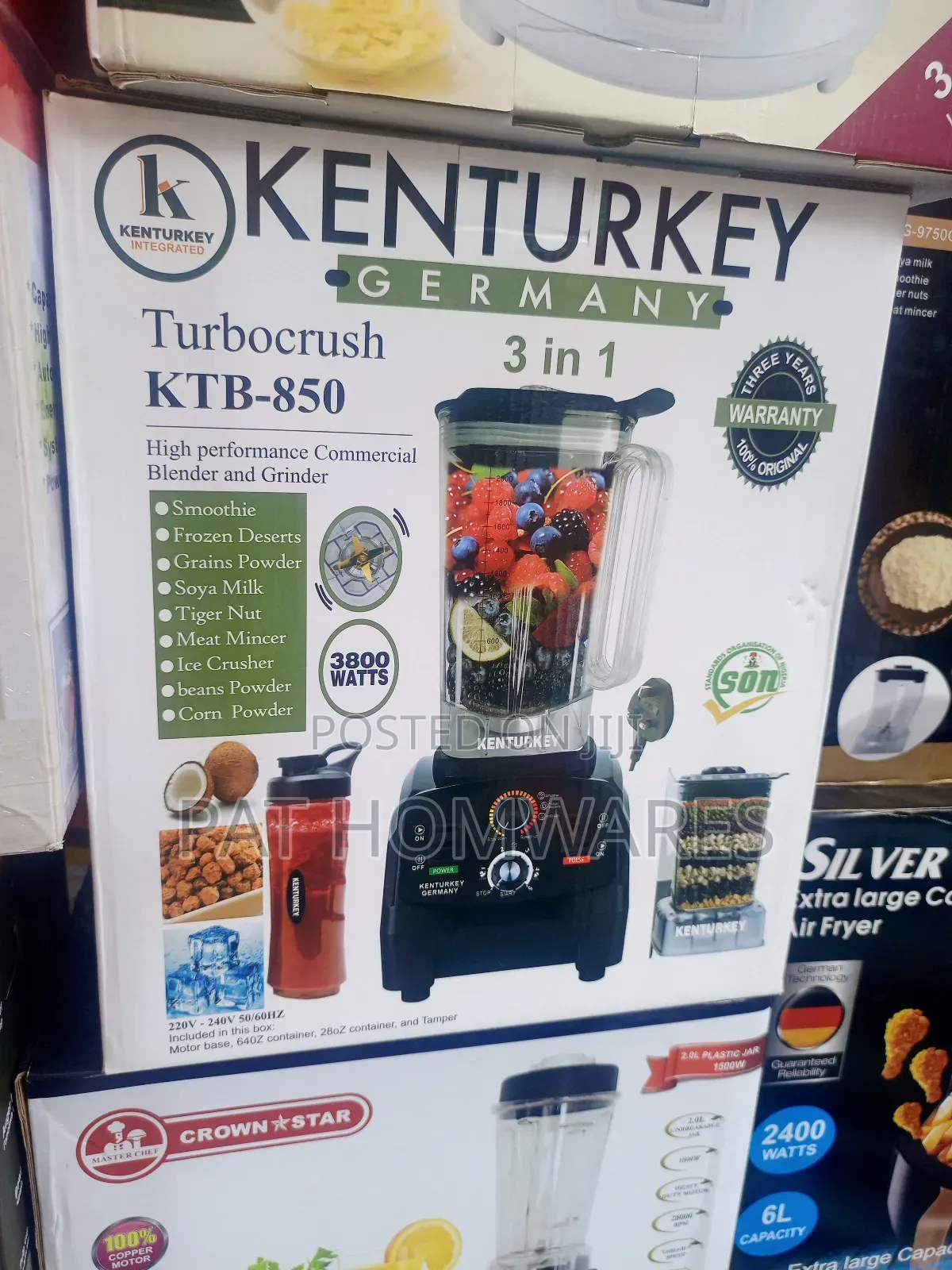 Commercial Blender 3 In One