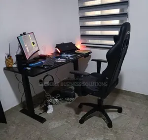 Adjustable Table Height and Gaming Chair