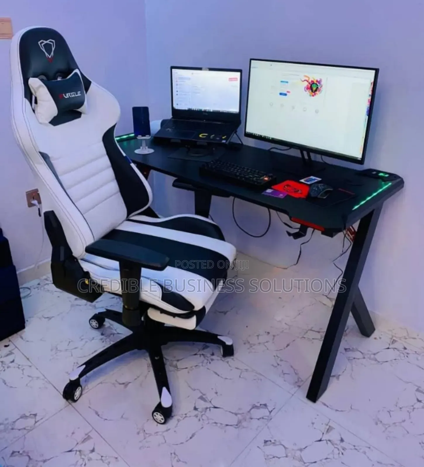 Gaming Chair and Table