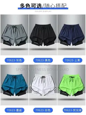 Gym and Sports Shorts With Inner Tights
