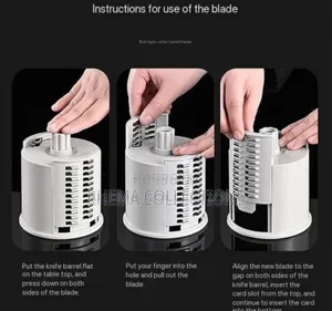 Multiple Blade Vegetable Drum Grater/Shredder