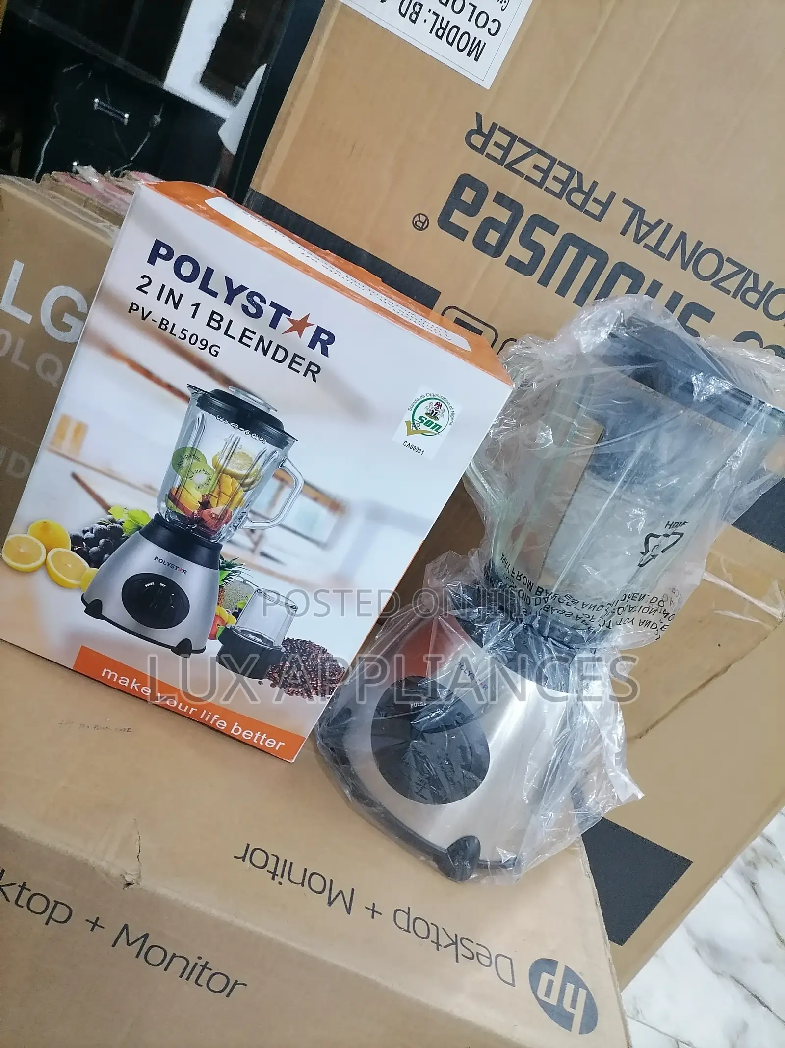 Strong Polystar 2in1 Glass Jar Smooth Blender