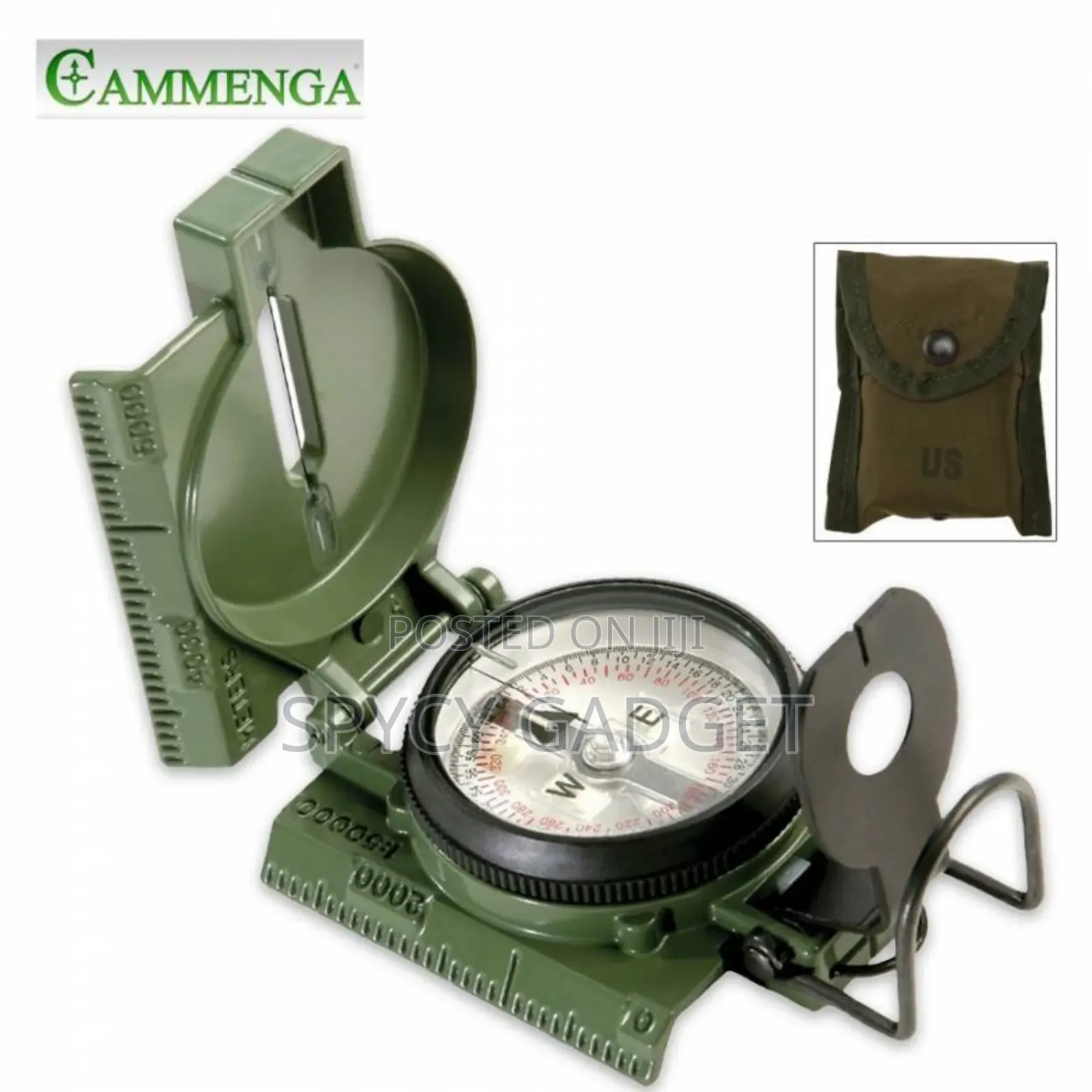 Phosphorescent Lensatic Compass