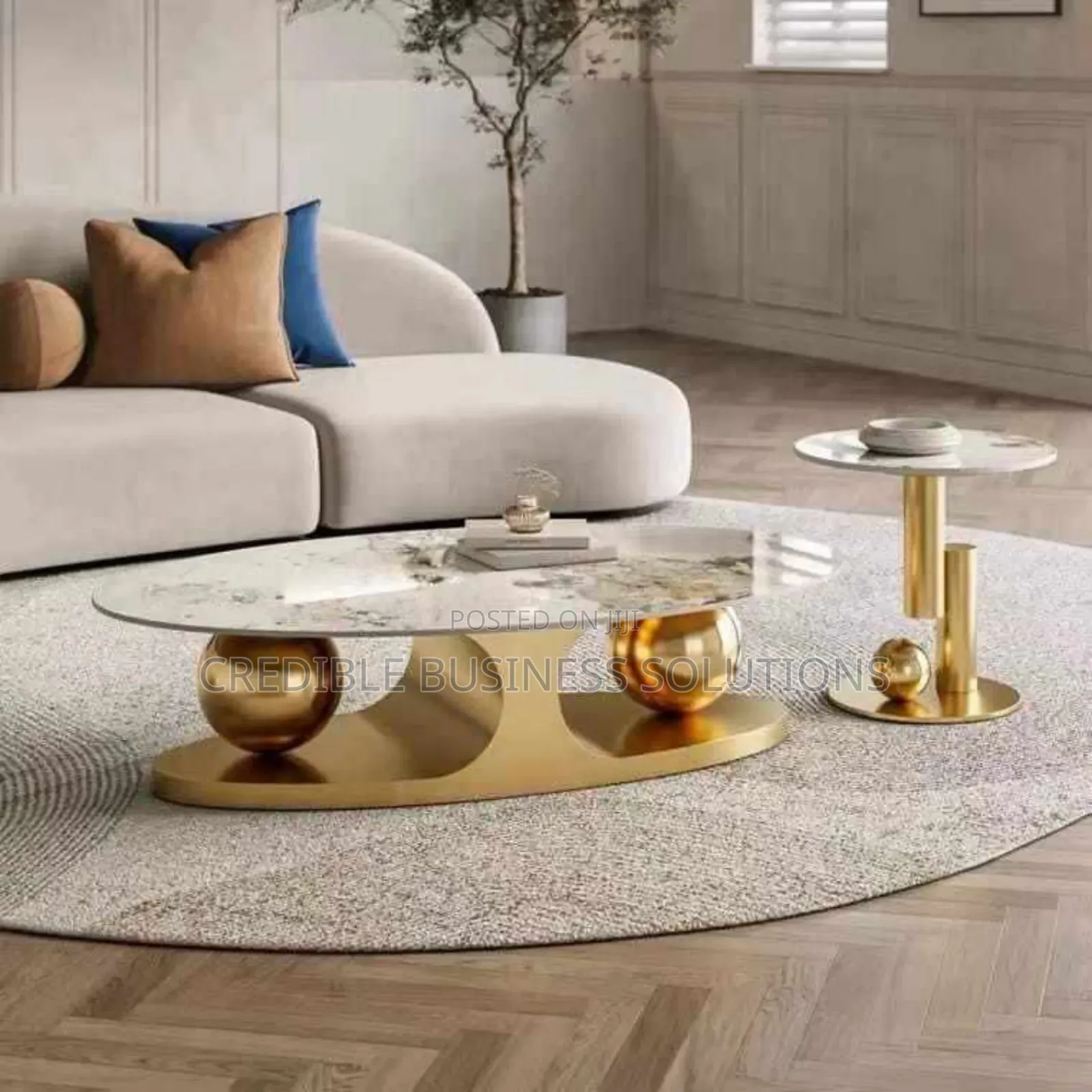 Latest Marble Top 2in1 Centre Table