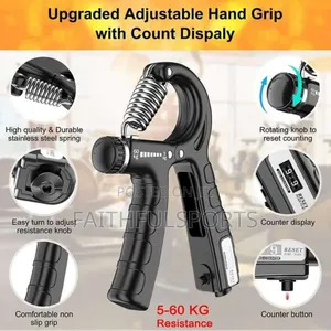 Upgraded Adjustable Hand Grip With Count Display