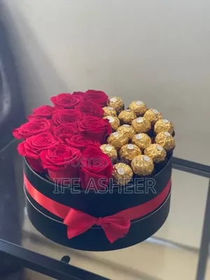 Photo - Treat Box for Gift - Chocolate Scented Rose Flowers