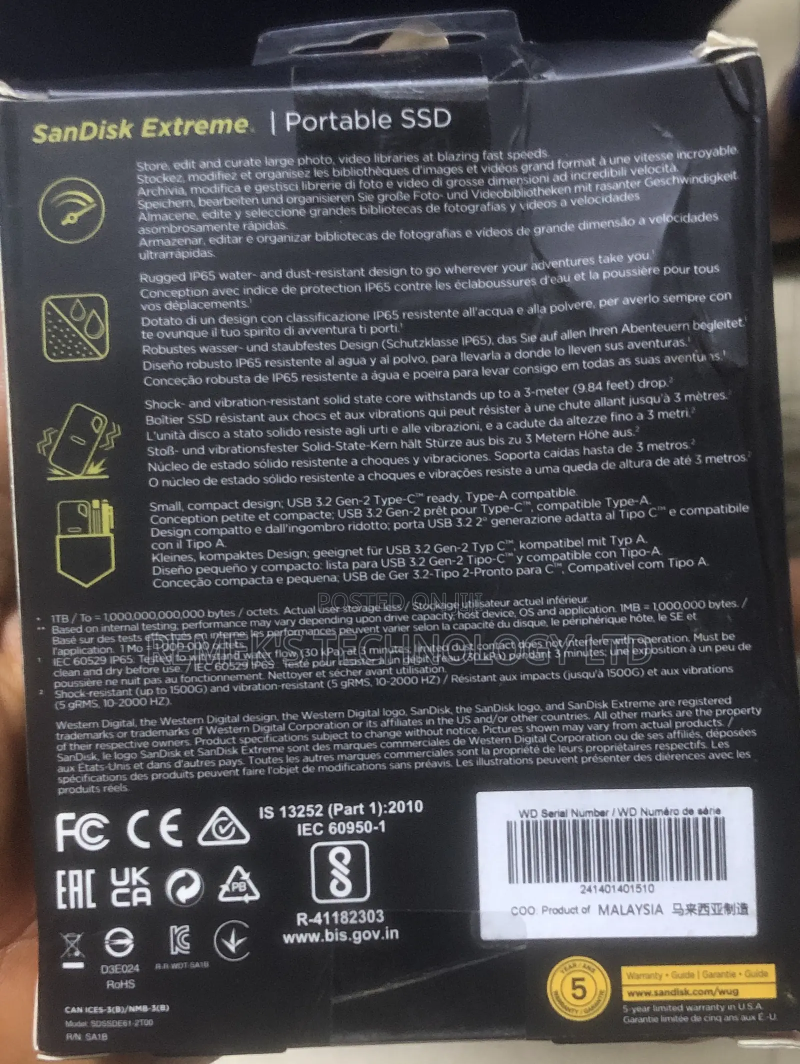 2tb Sandisk Extreme Portable Ssd