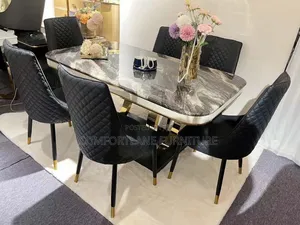 Marble Dining With 6 Seaters