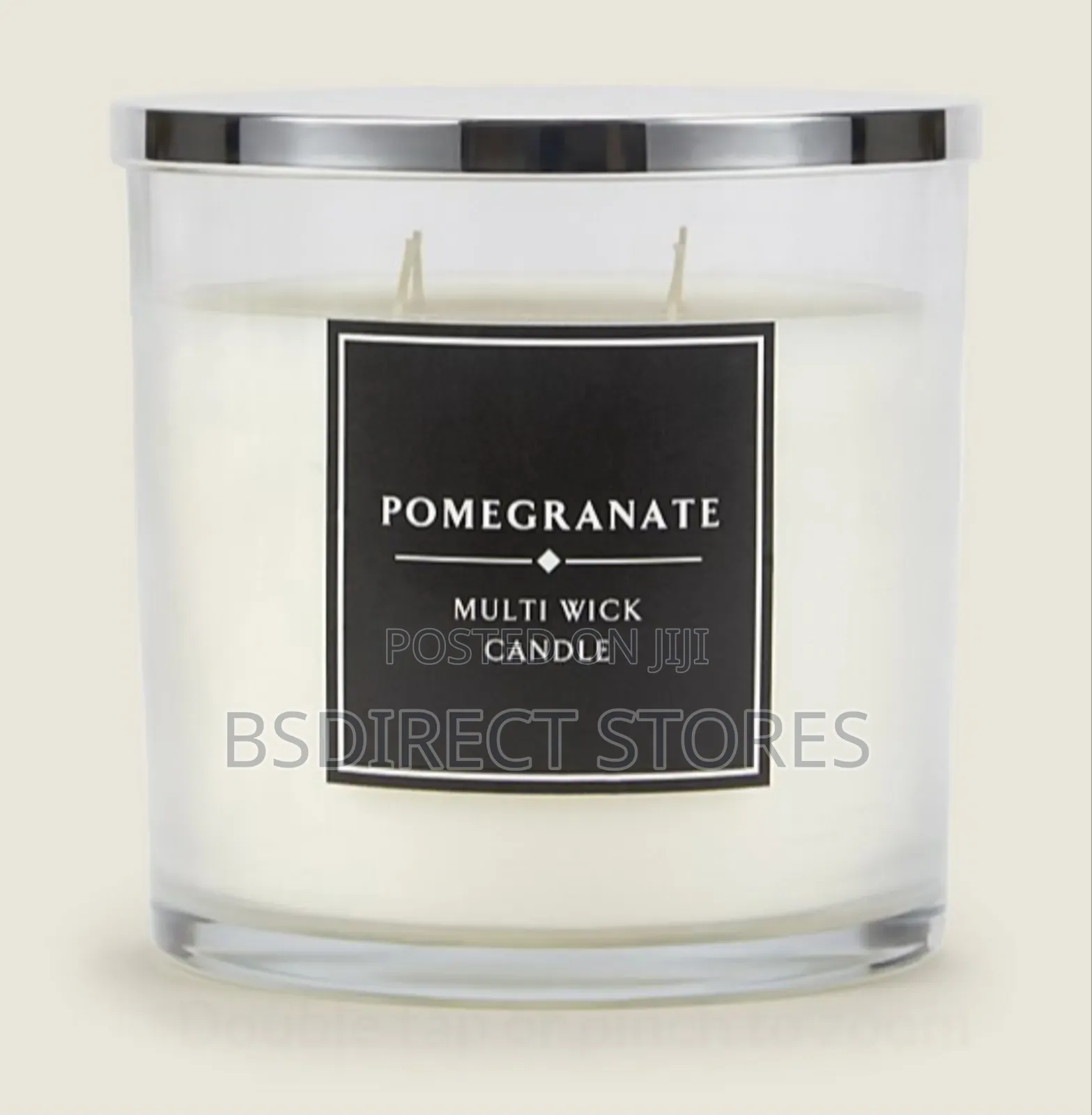 Home Classic Pomegranate Double Wick Candle Burn Time 40hrs