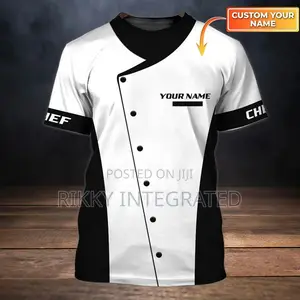 Unisex Short Sleeve Chef Uniform. Order Available on Request