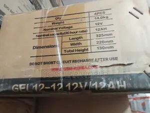 GBM 12AH 12V Gel Battery