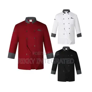 Unisex Long Sleeve Chef Uniform. Customize With Your Logo