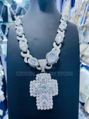 New Cubic Zirconia Quality Luxury Men Necklace