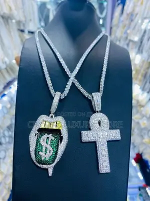 New Cubic Zirconia Quality Luxury Men Necklace