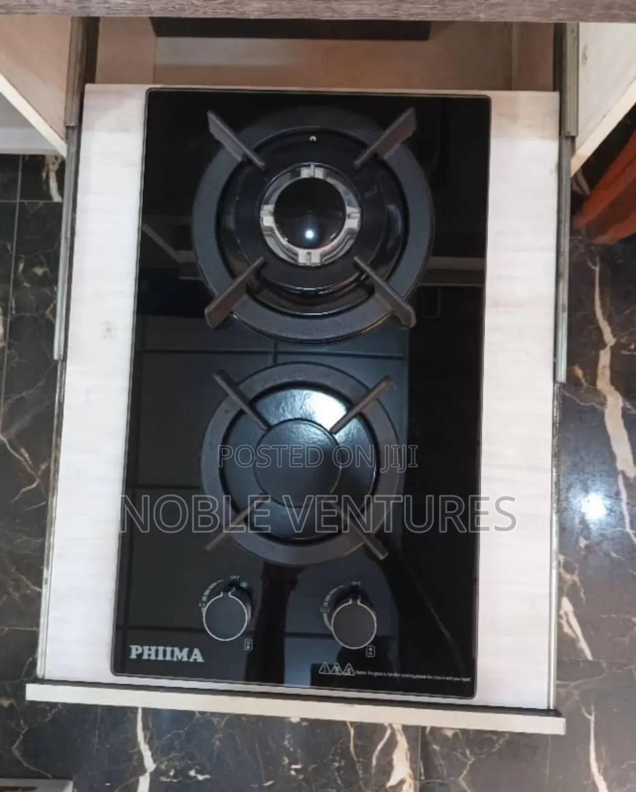 PHIIMA 2burner Inbuilt Gas Cooker 38x25cm 100%Copper