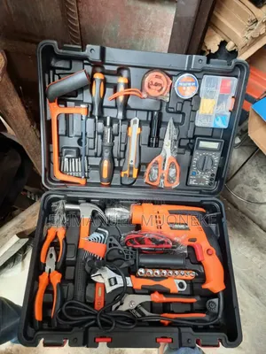 Original Electrical Tools Set With Electric Drilling Machine