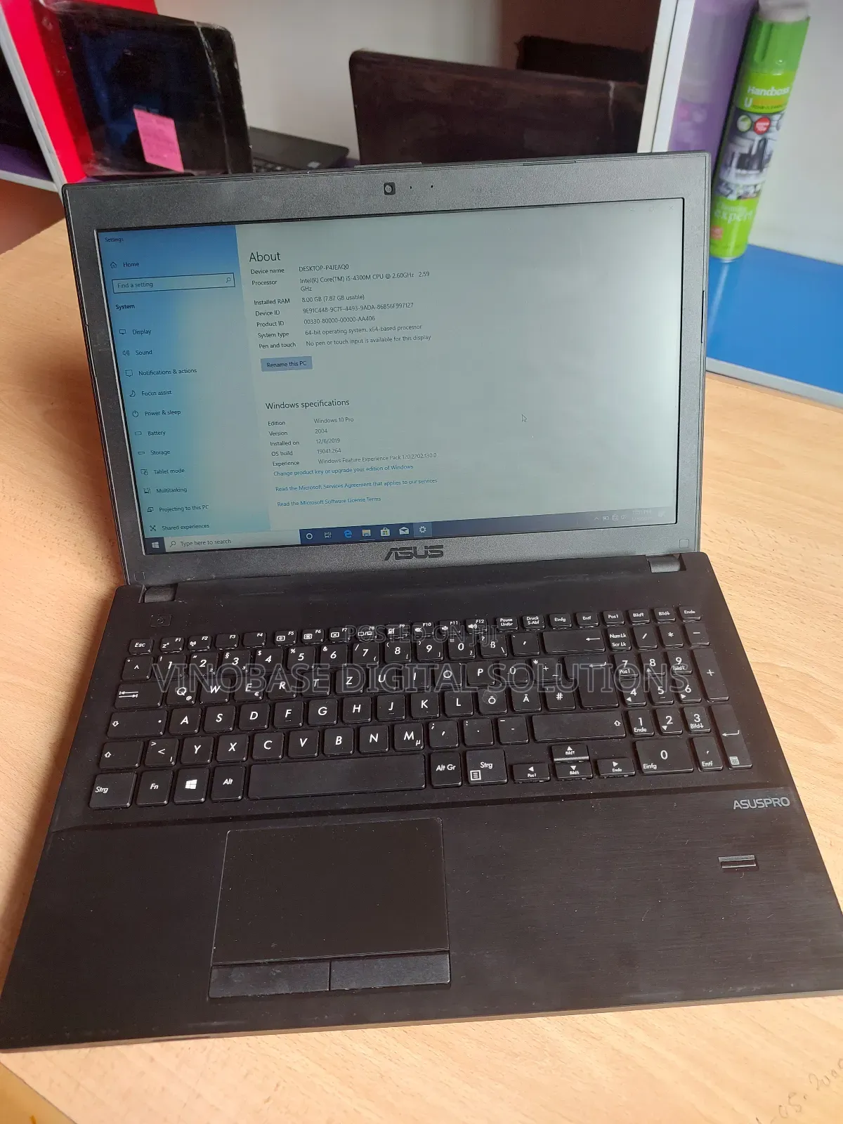 Laptop Asus PU451LD 8GB Intel Core I5 HDD 320GB