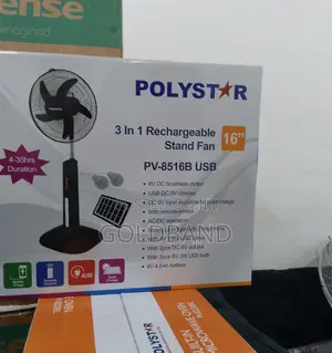 Best Quality 16" Polystar Rechargeable Standing Fan Pv-8516b