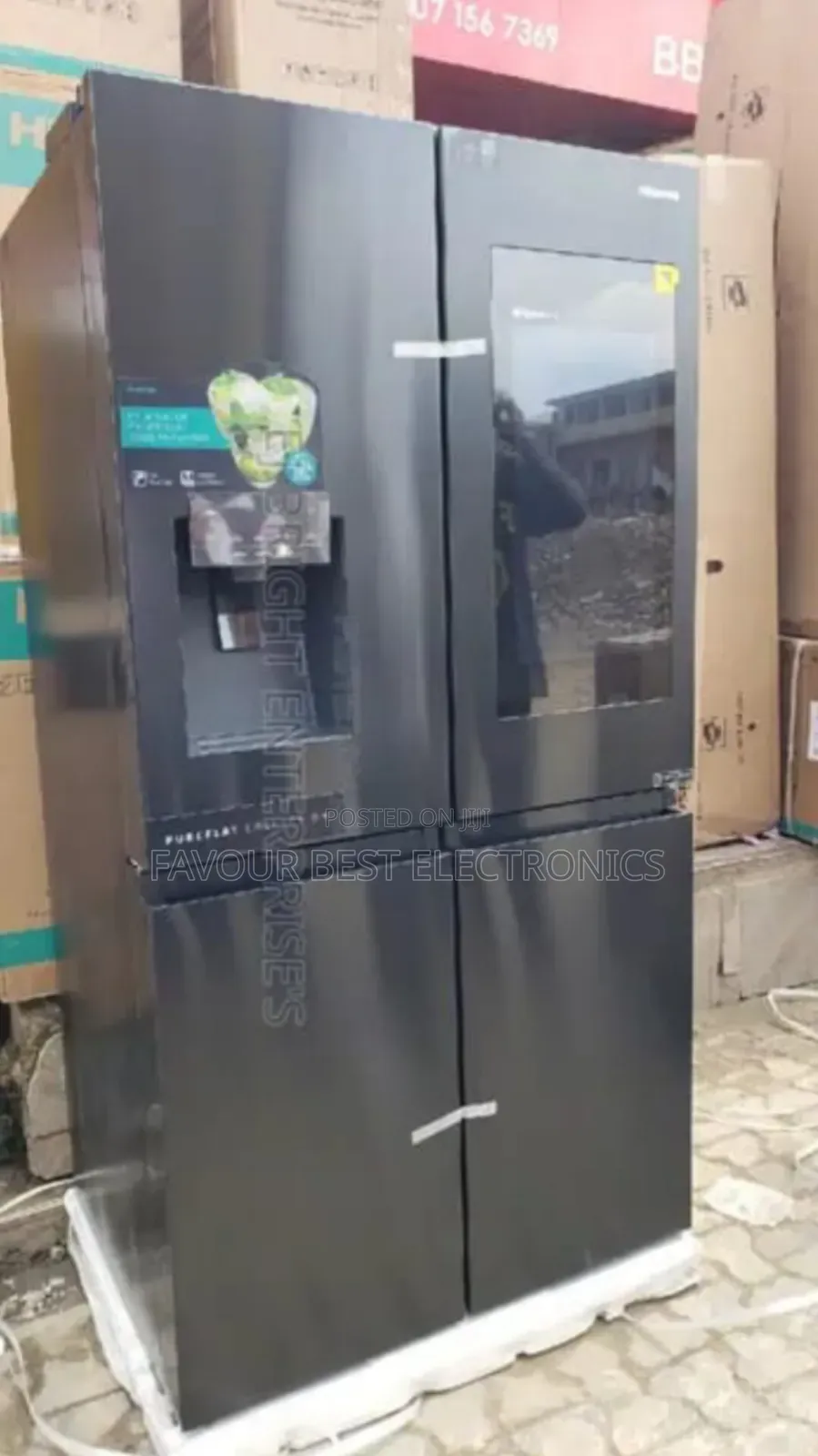 Hisense 538l Inverter 4doors Side by Side Fridge Ice Maker