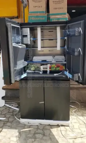 Hisense 538l Inverter 4doors Side by Side Fridge Ice Maker