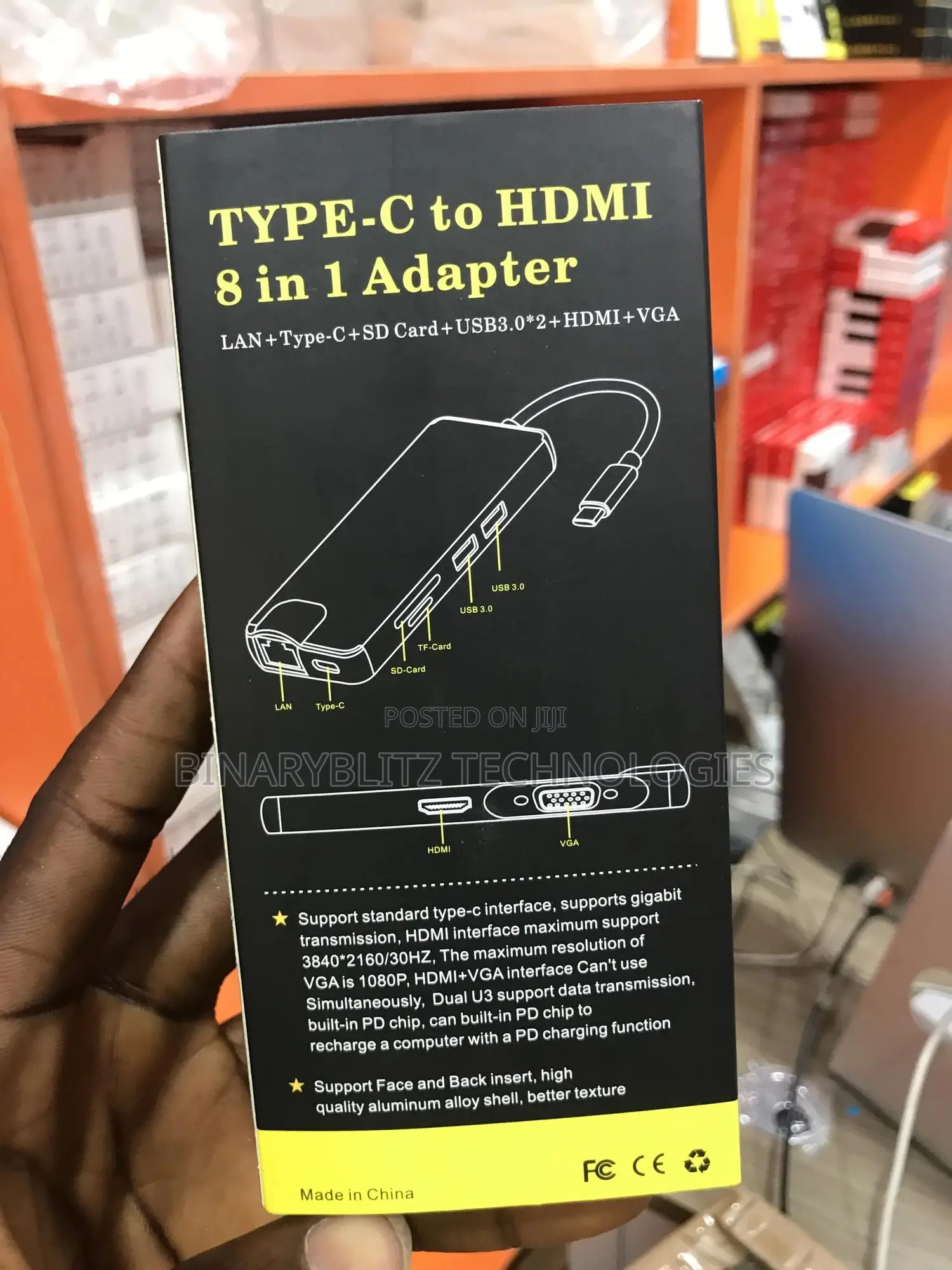 Type C to HDTV 8in1 Docking Station