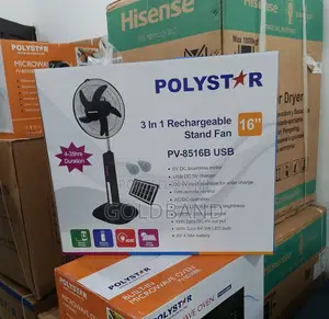 Premium Selling 3in1 16" Polystar Rechargeable Standing Fan