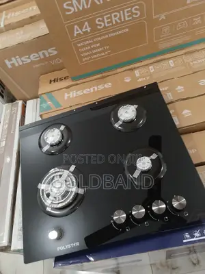 Ideal Pv-Gt60g4 Polystar Inbuilt 4 Burner Gas Hob