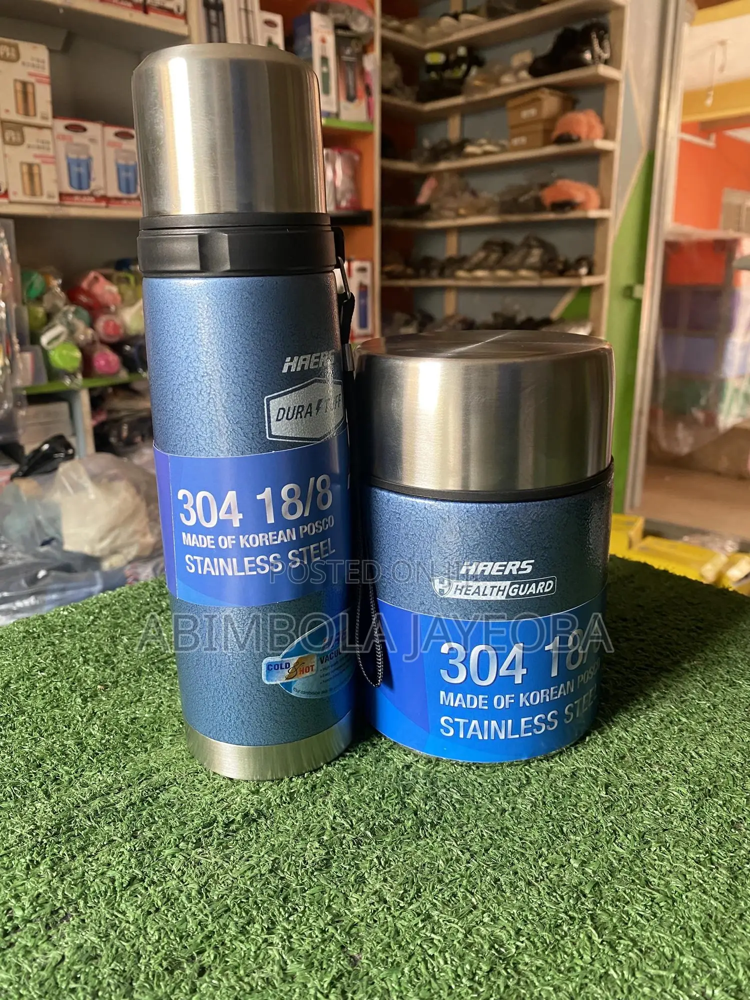 Haers Food Flask- Blue