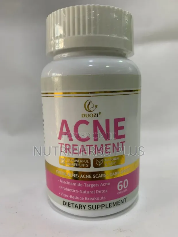 Complément Alimentaire DUOZI - Traitement De L'acné - 60 Capsules - Date Limite 04/2026