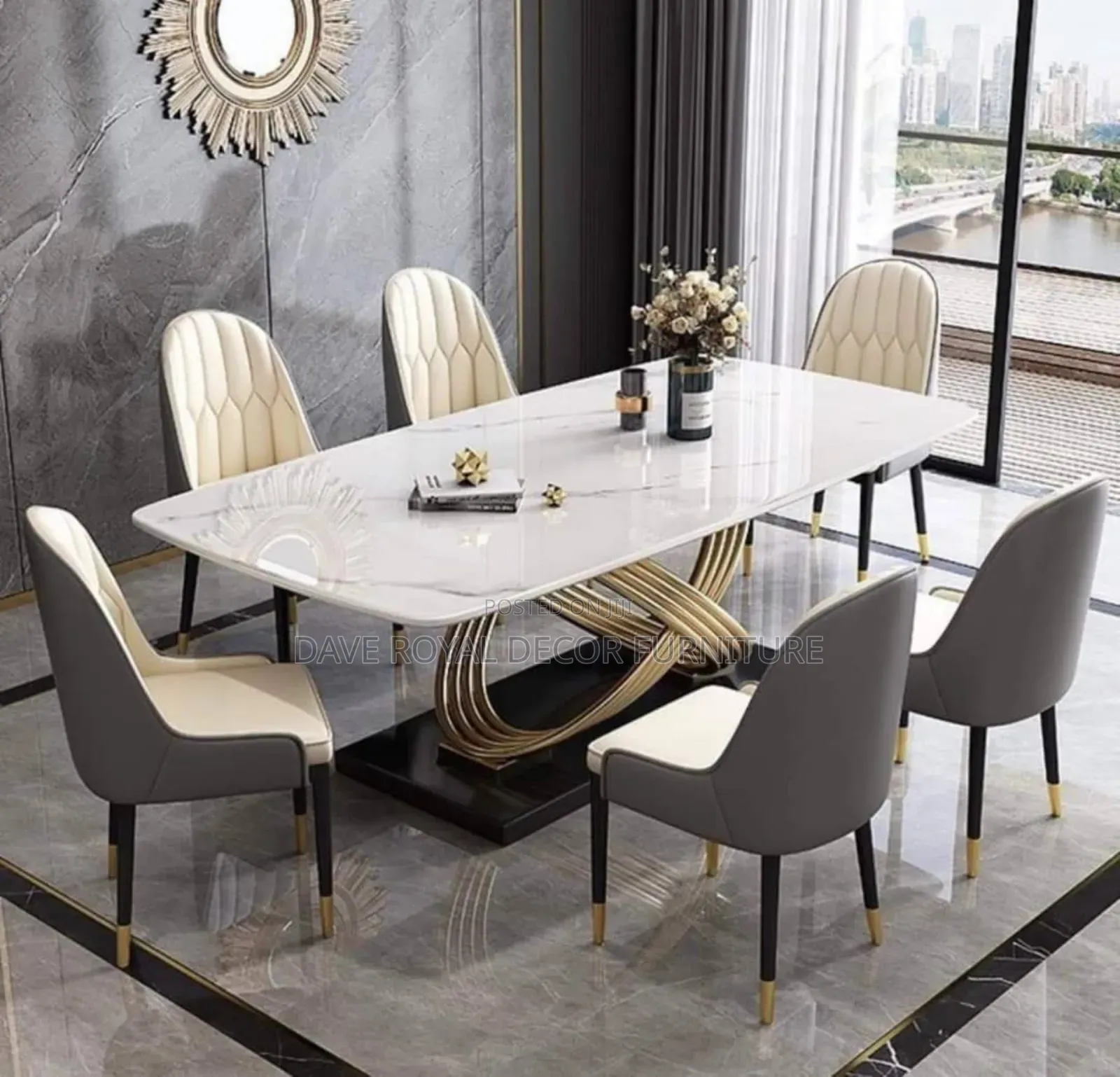 High Quality Turkey Marble Dining Set