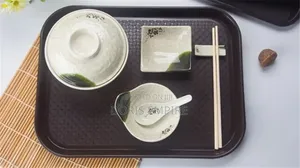 Antiskid Plastic Restaurant, Canteen Fast Food Serving Tray