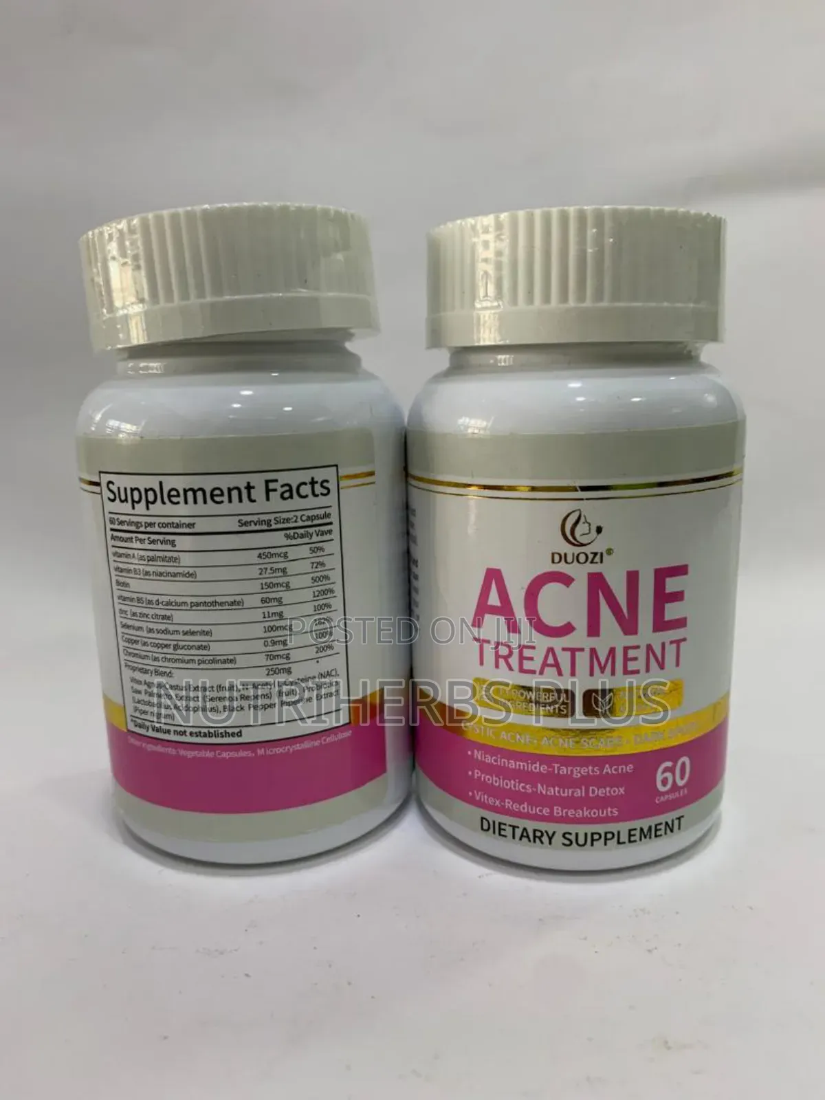 Acne Treatment 60 Capsules: Clears Dark Spots From Your Face